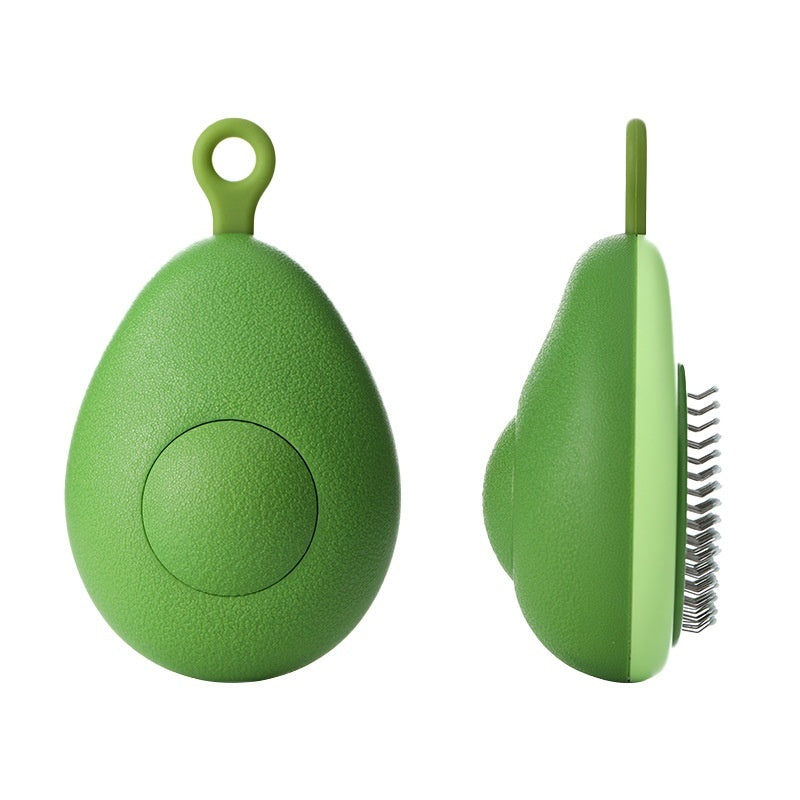 2-in-1 Pet Grooming Brush Avocado Design