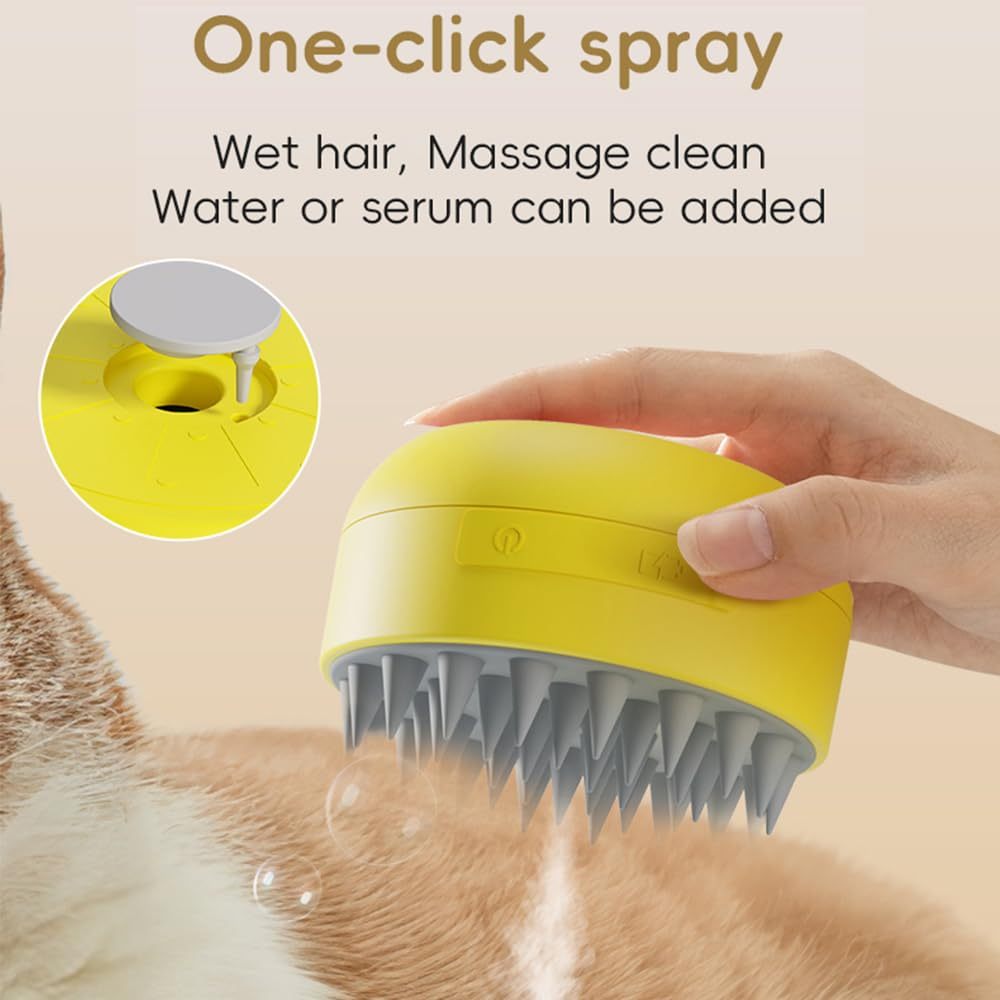 3-in-1 Rechargeable Cat Steam Brush