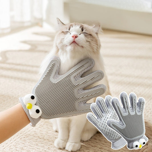 2-in-1 Pet Grooming Gloves for Dogs and Cats