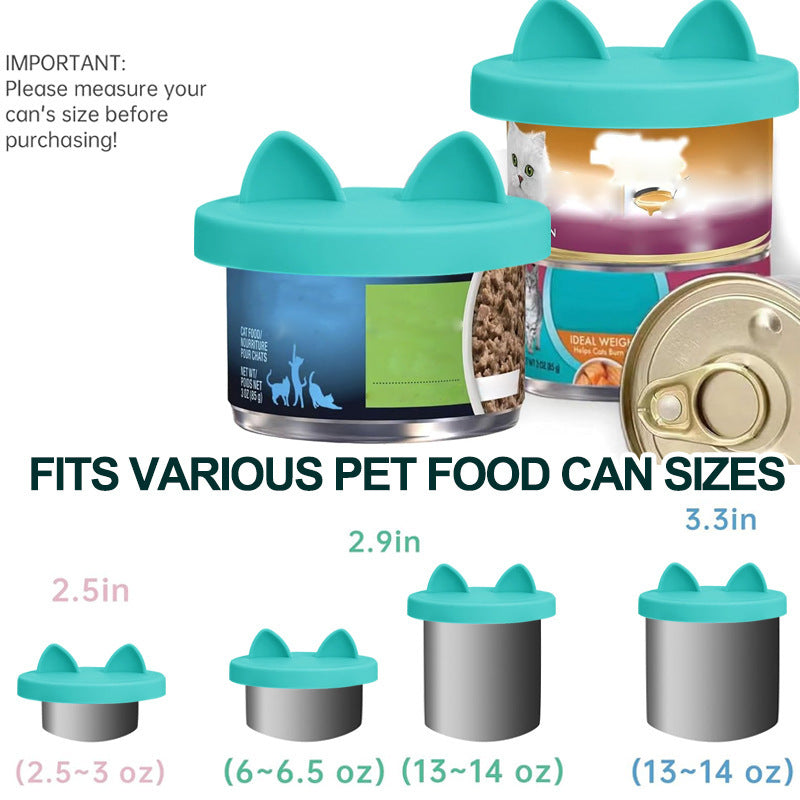 3-in-1 Silicone Sealed Lid for Pet Food Cans