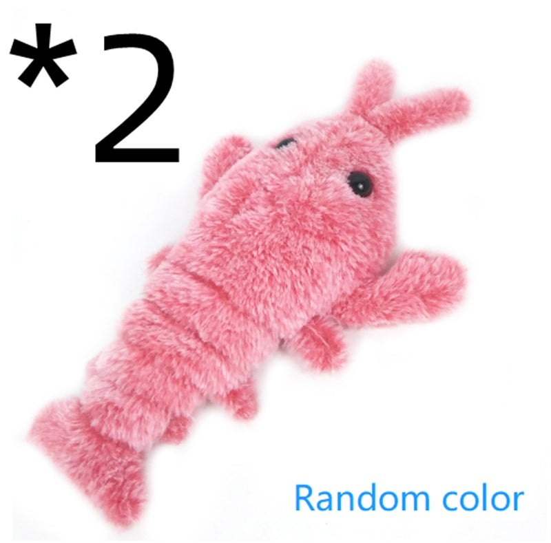 Electric Jumping Shrimp Pet Toy