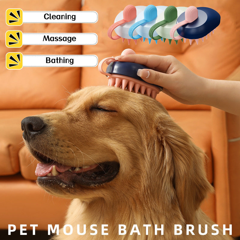 Soft Silicone Pet Hair Remover & Shampoo Massage