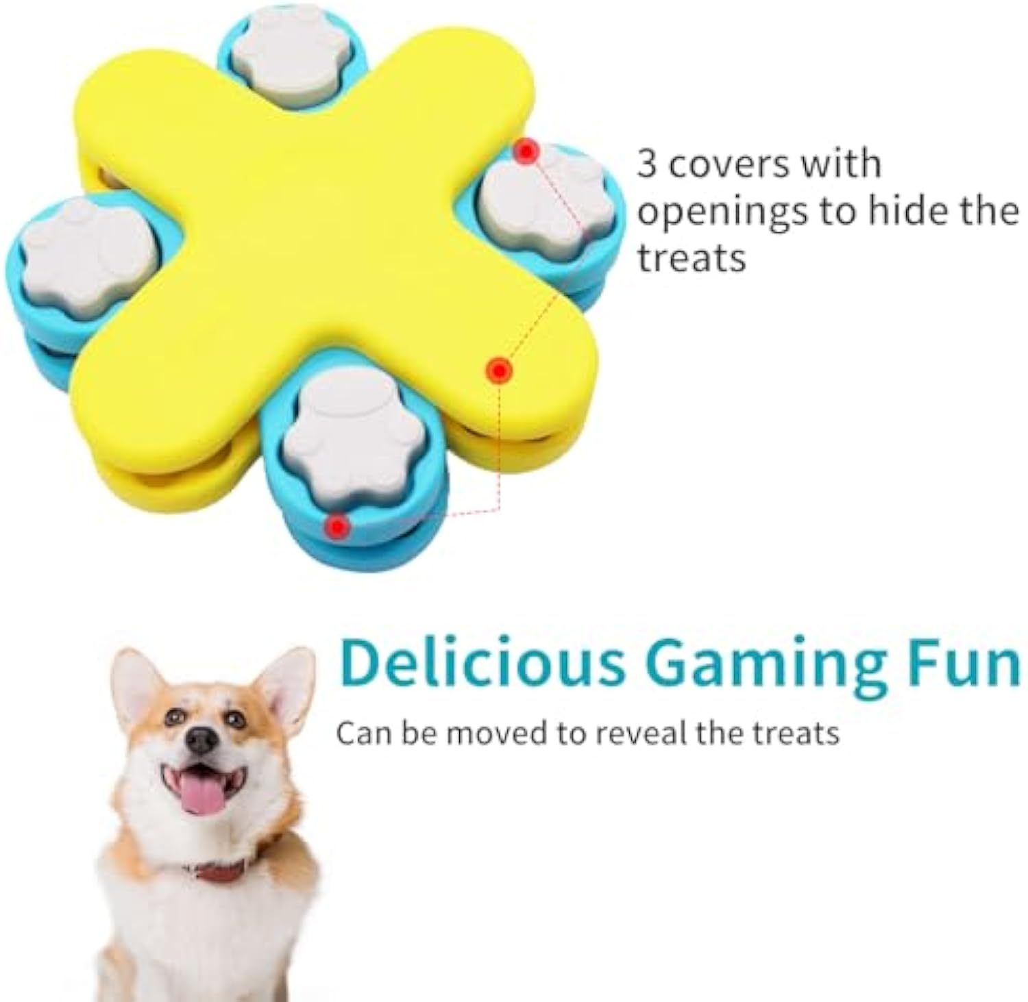 Interactive Dog Food Puzzle Feeder Toy