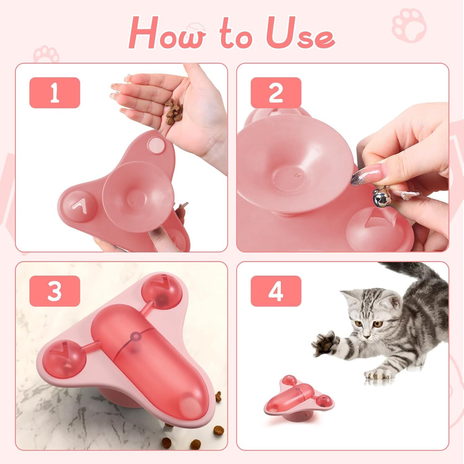 Interactive Cat Puzzle Toy & Slow Feeder