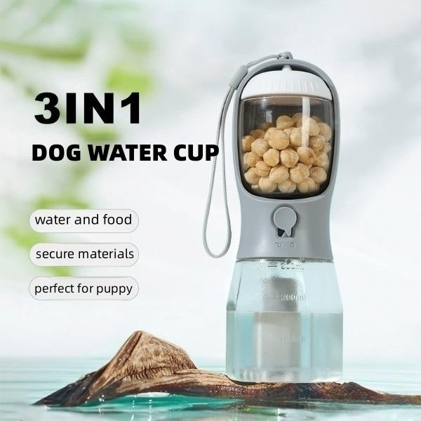 Portable 3-in-1 Pet Water Bottle