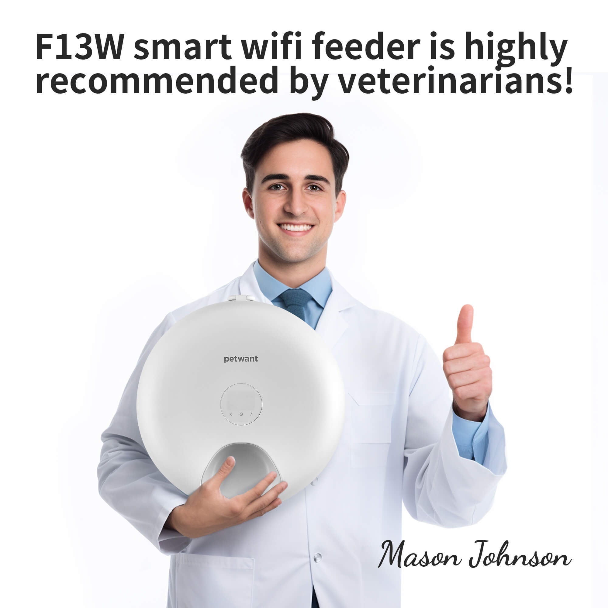 WiFi 6-Meal Automatic Cat Feeder with App Control & Ice Packs