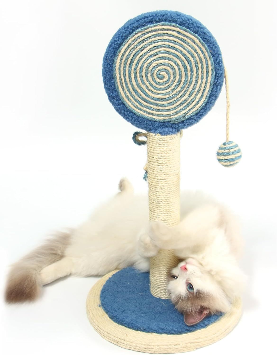 Cute Cat Scratching Post with Hanging Ball