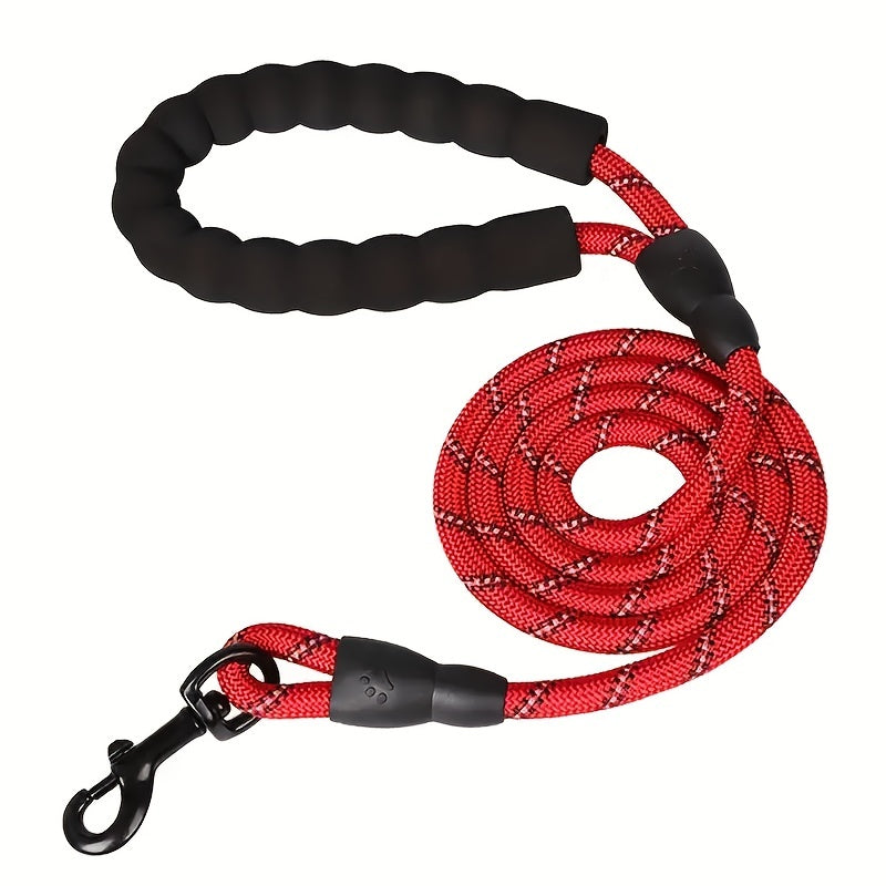 Reflective Elastic Dog Leash with Padded Handle