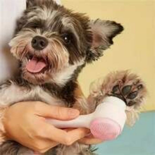 Easy Clean Nylon Pet Paw Brush