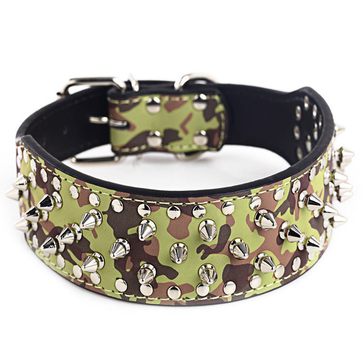 Bullet Nail Rivet Dog Collar