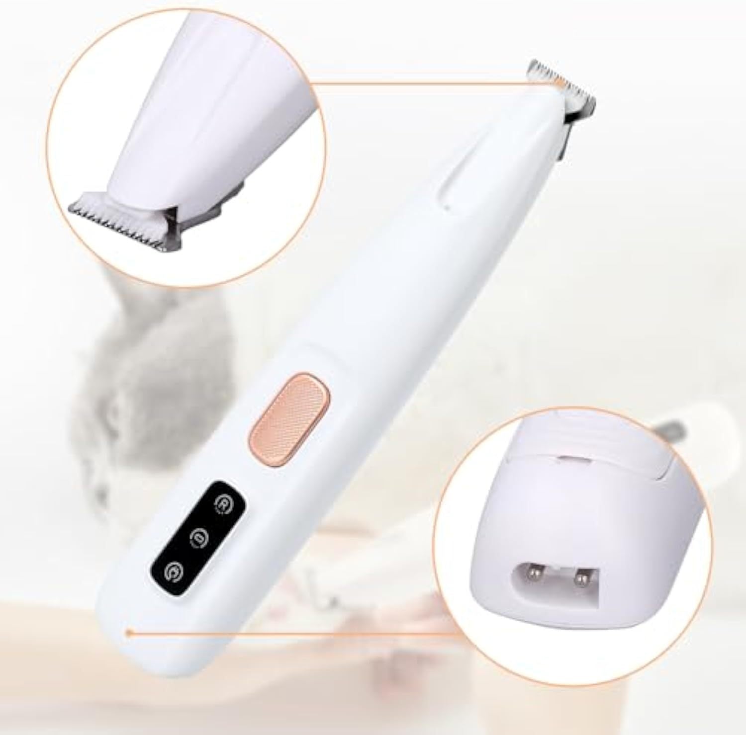 Rechargeable Dog Paw Trimmer with LED Light