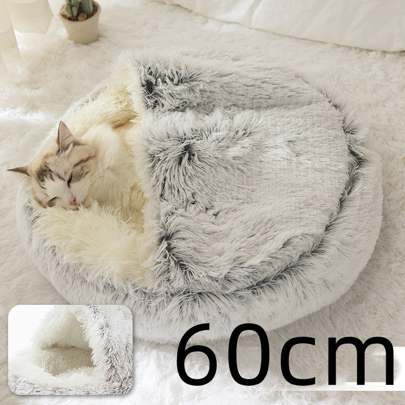 2-in-1 Plush Pet Bed