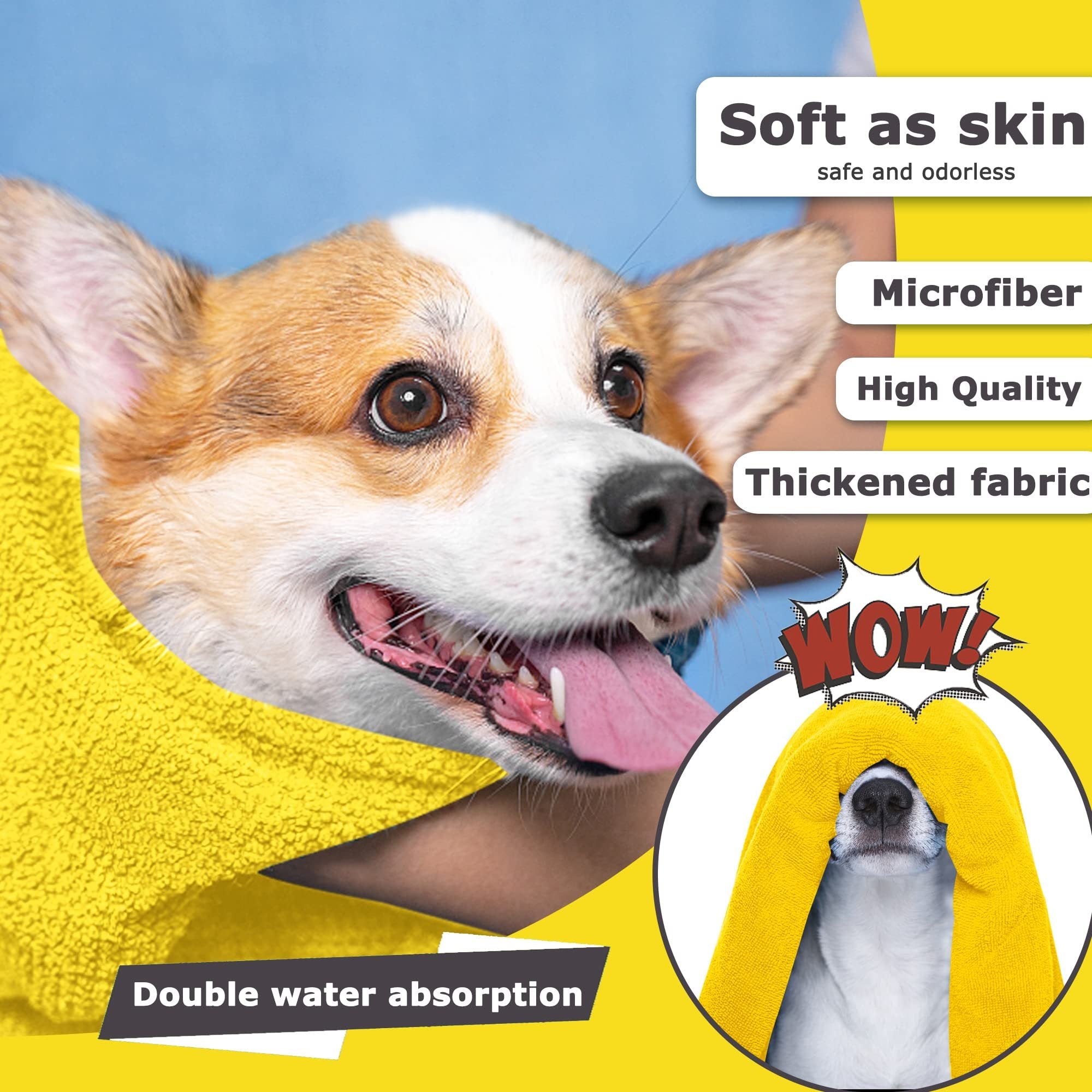 Quick-Drying Dog Bath Towel