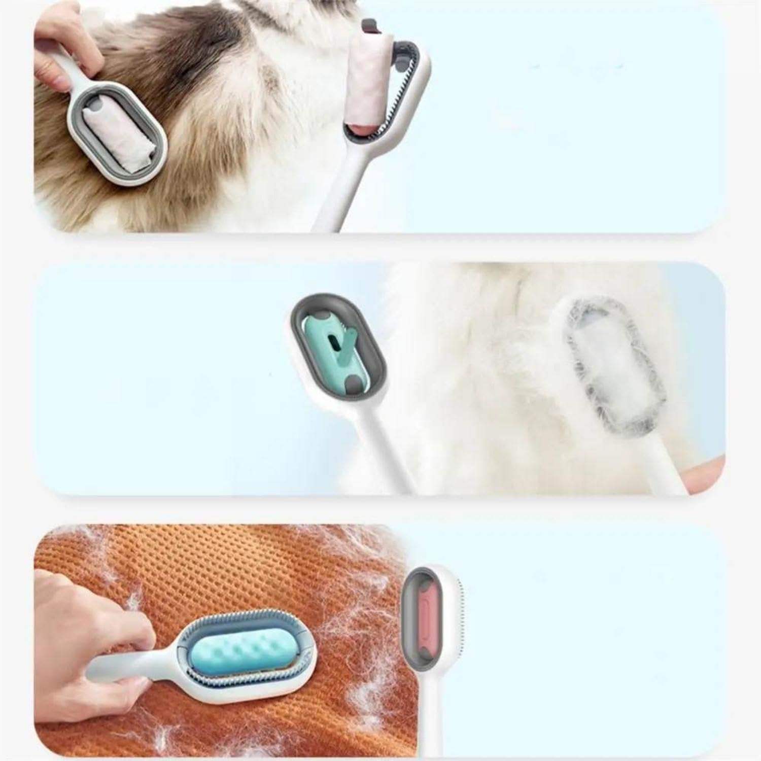 4-in-1 Cat Hair Brush with Water Tank