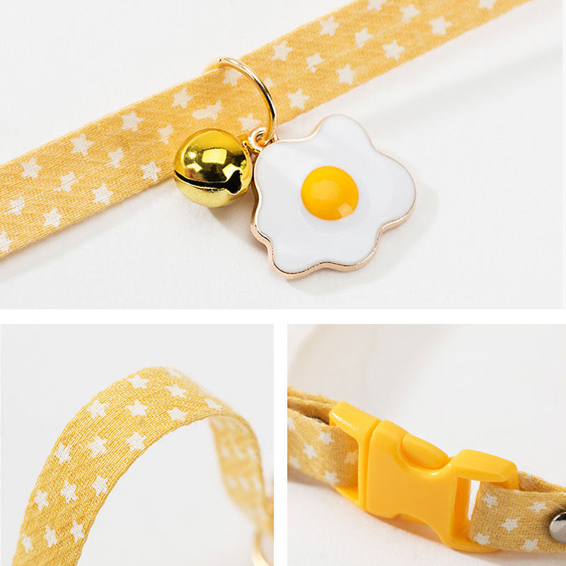 Adjustable Cat Collar with Bell Pendant and Bow Tie