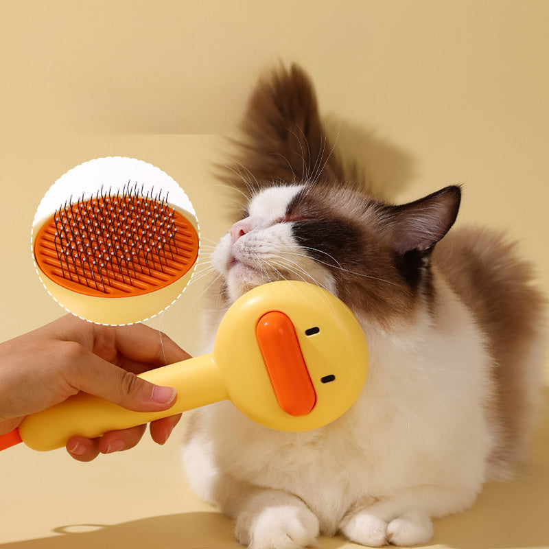 Small Yellow Duck Cat & Dog Comb