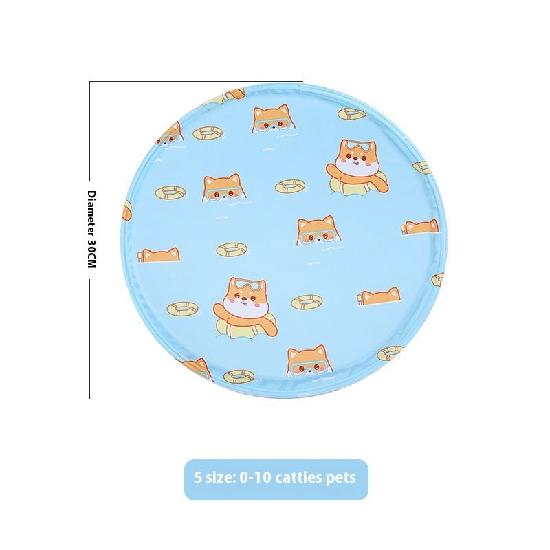 Round Gel Cooling Pet Mat