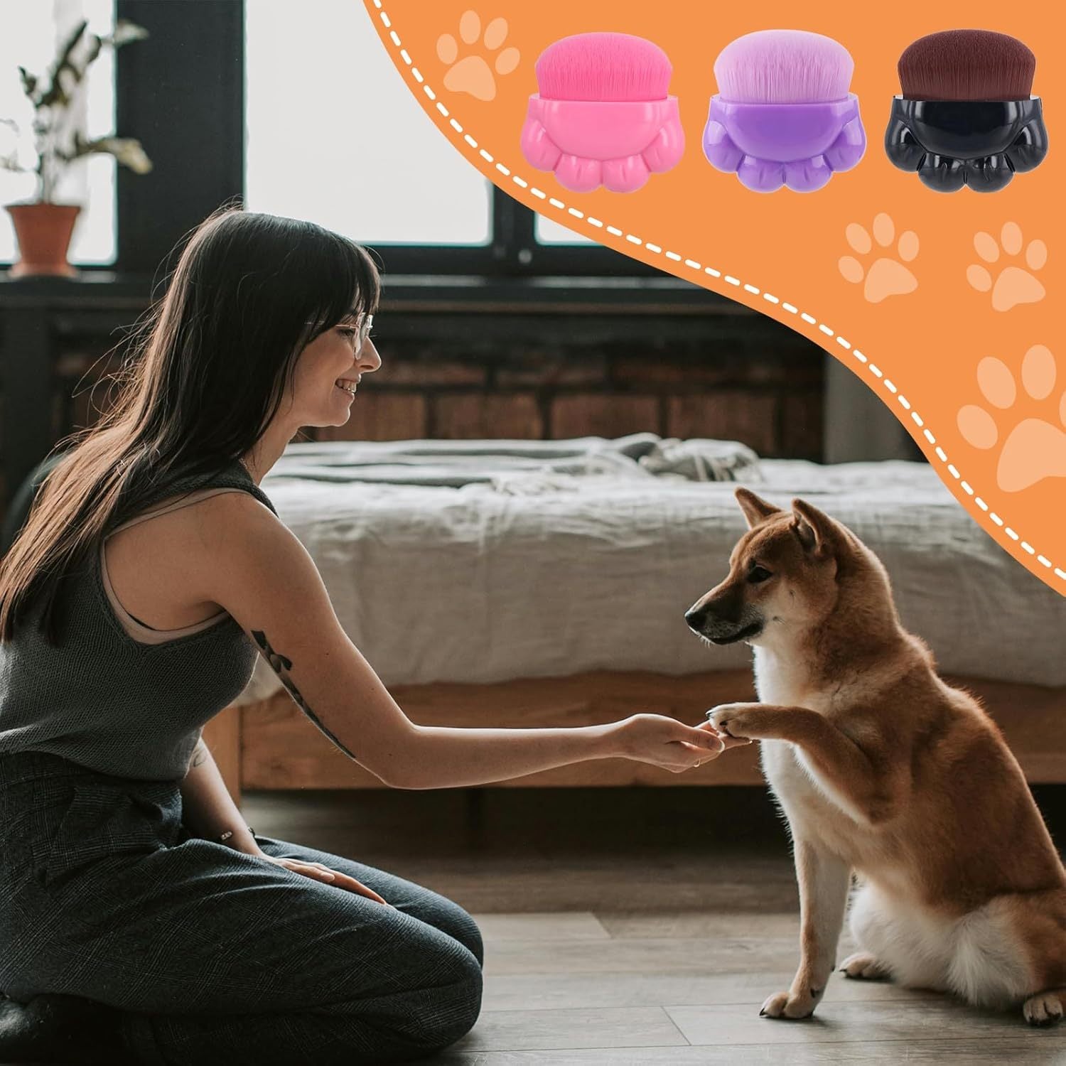 Skincare Brush for Dog & Cat Paws and Nose