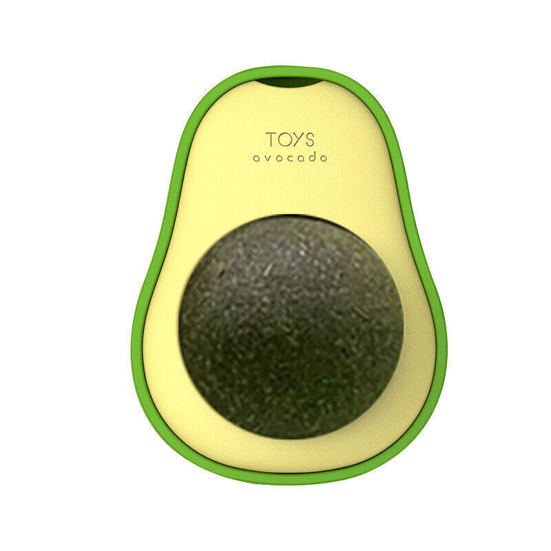 Cute Avocado Catnip Teeth Cleaning Toy