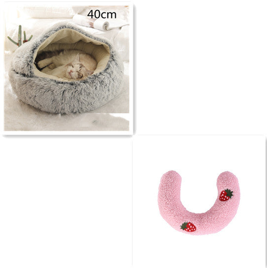 2-in-1 Plush Pet Bed