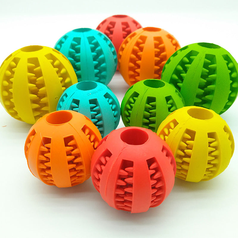 Pet Slow Feeder Rubber Ball Toy