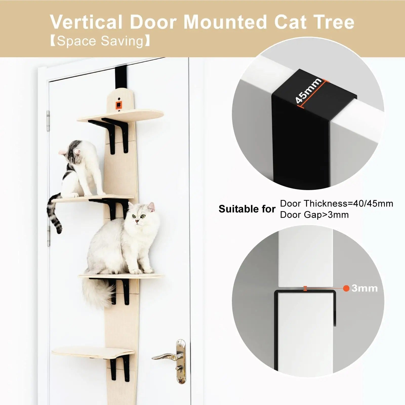 Mewoofun 4-Level Vertical Cat Tree