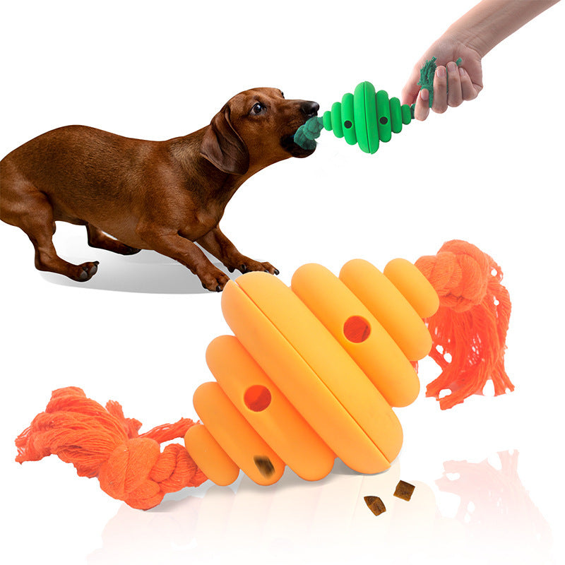 Interactive Dog Ball with Rope Toy