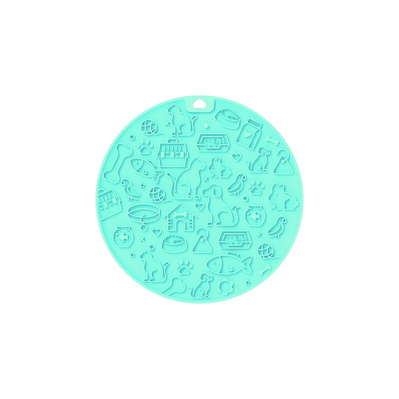 Round Silicone Pet Licking Mat