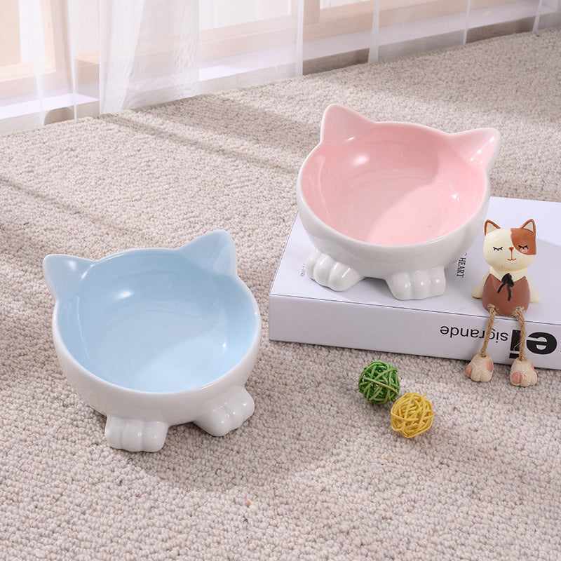 Ceramic Cat Face Bowl