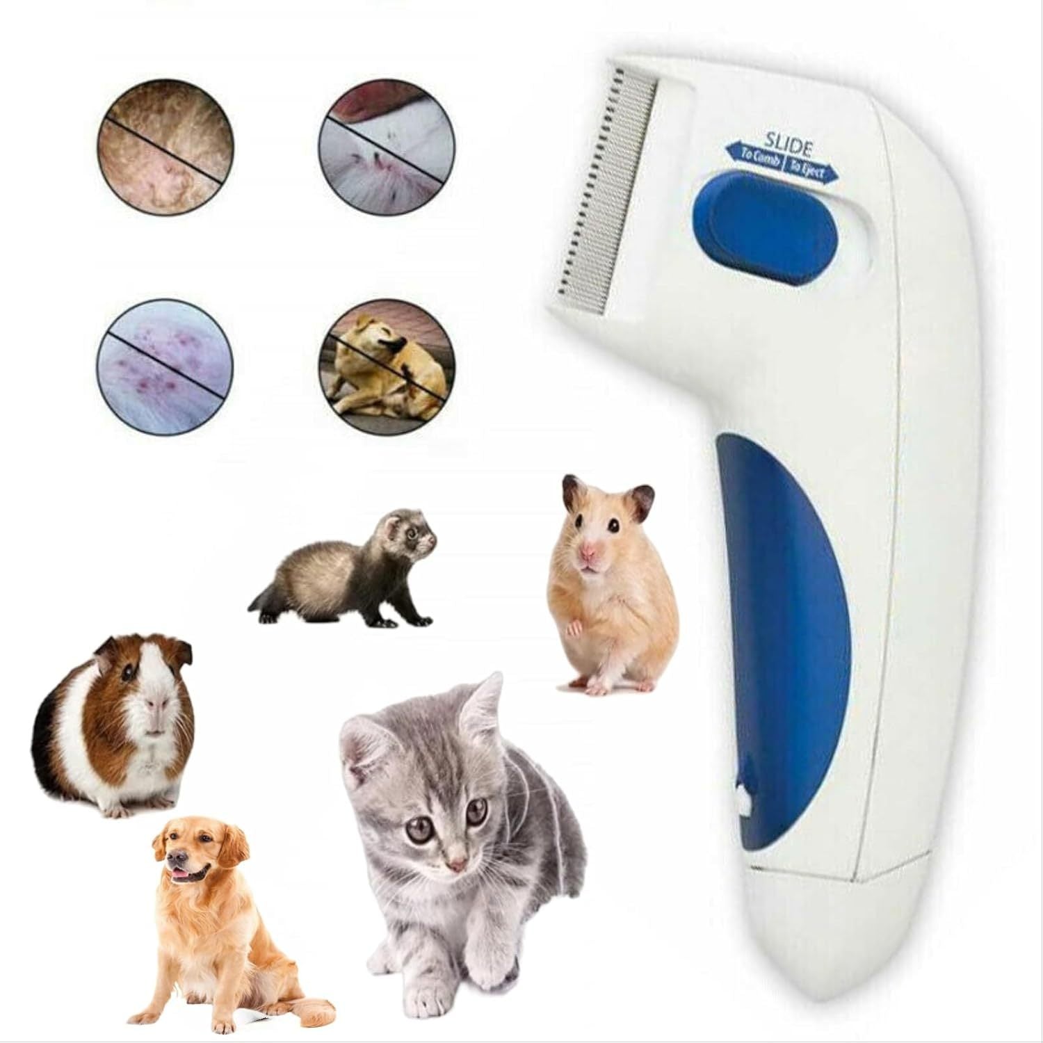 Electric Pet Comb for Long and Short Hair