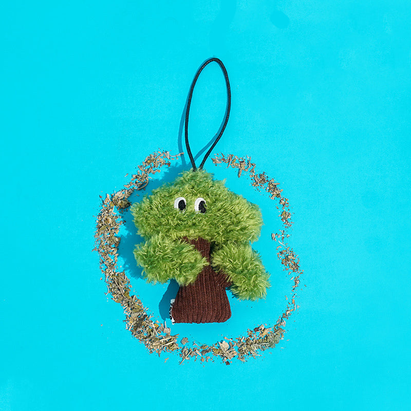 Pine Tree Catnip Toy Bag Pendant for Cat Teasing