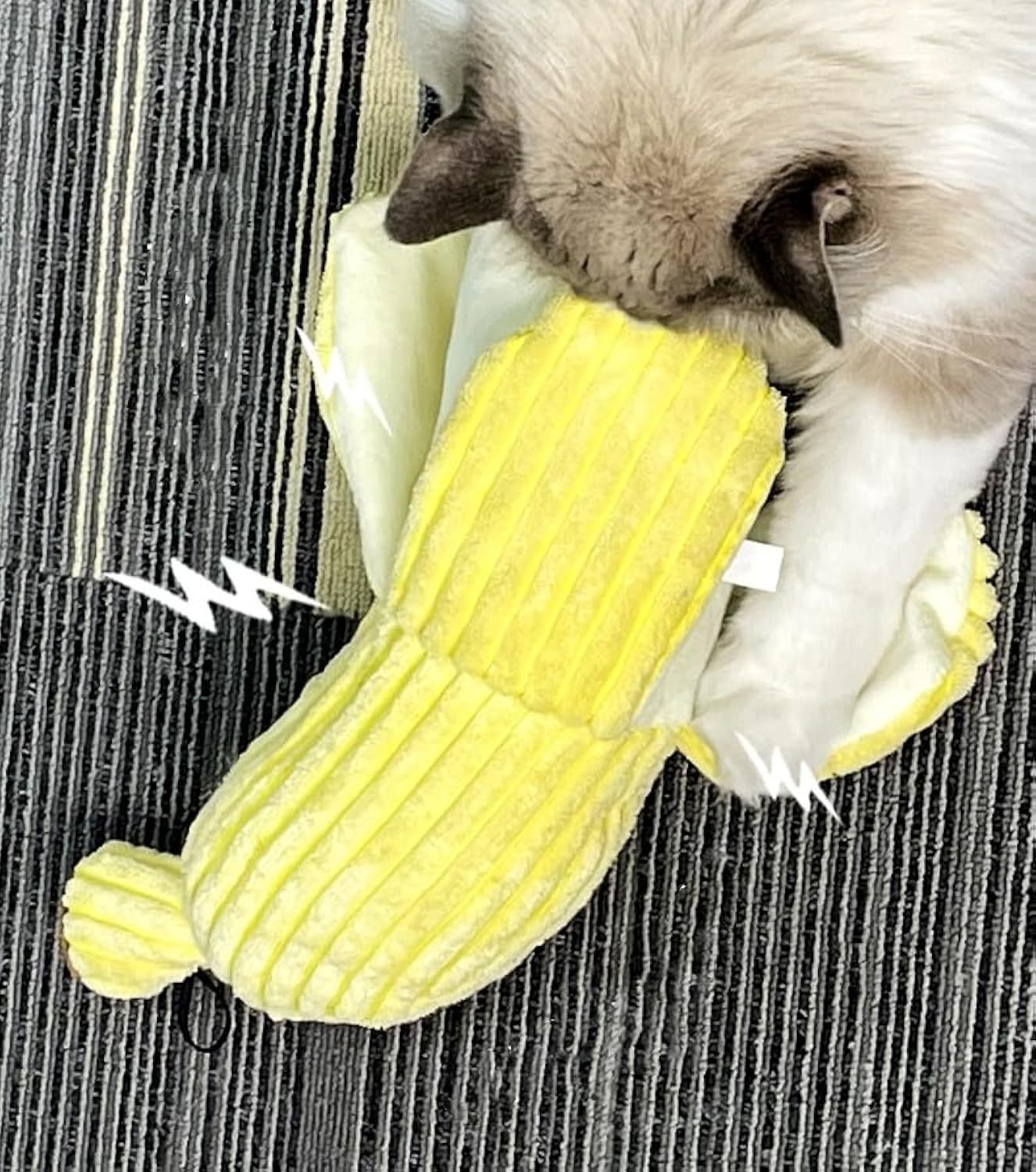 Banana Catnip Crinkle Toy