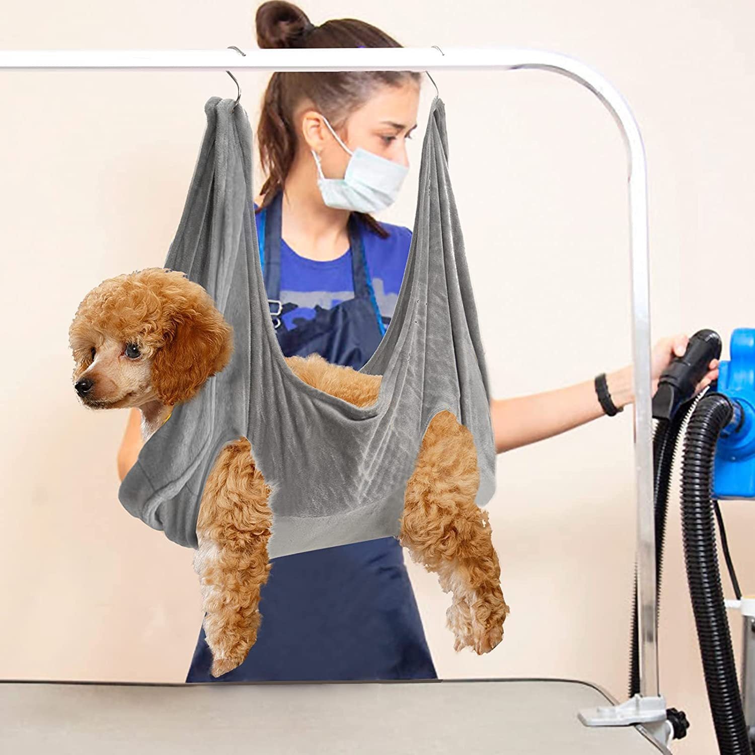 Pet Dog Cat Grooming Hammock Harness