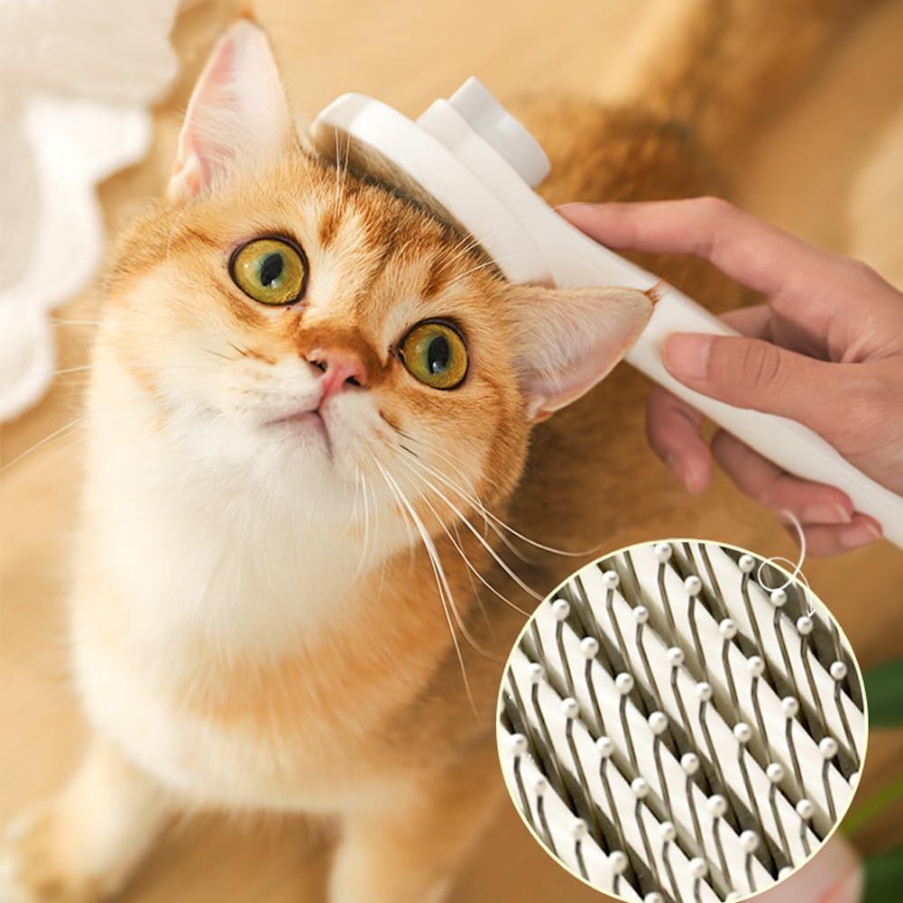 Self-Cleaning Cat Brush for All Fur Types