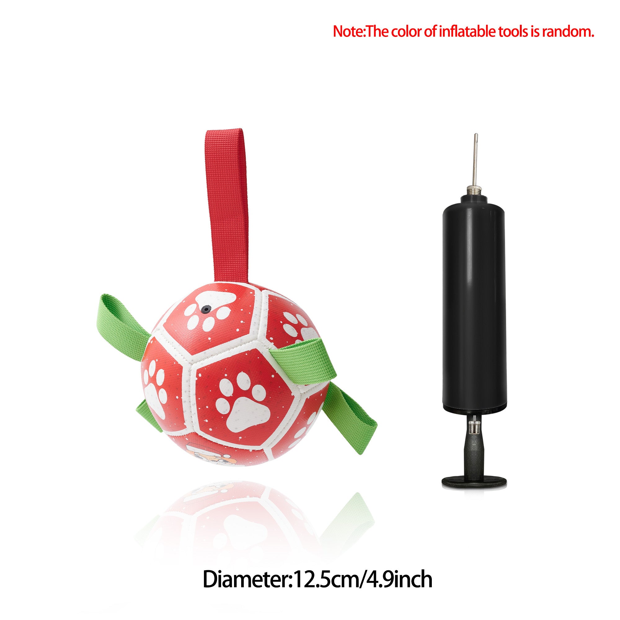 Interactive Dog Soccer Ball with Straps