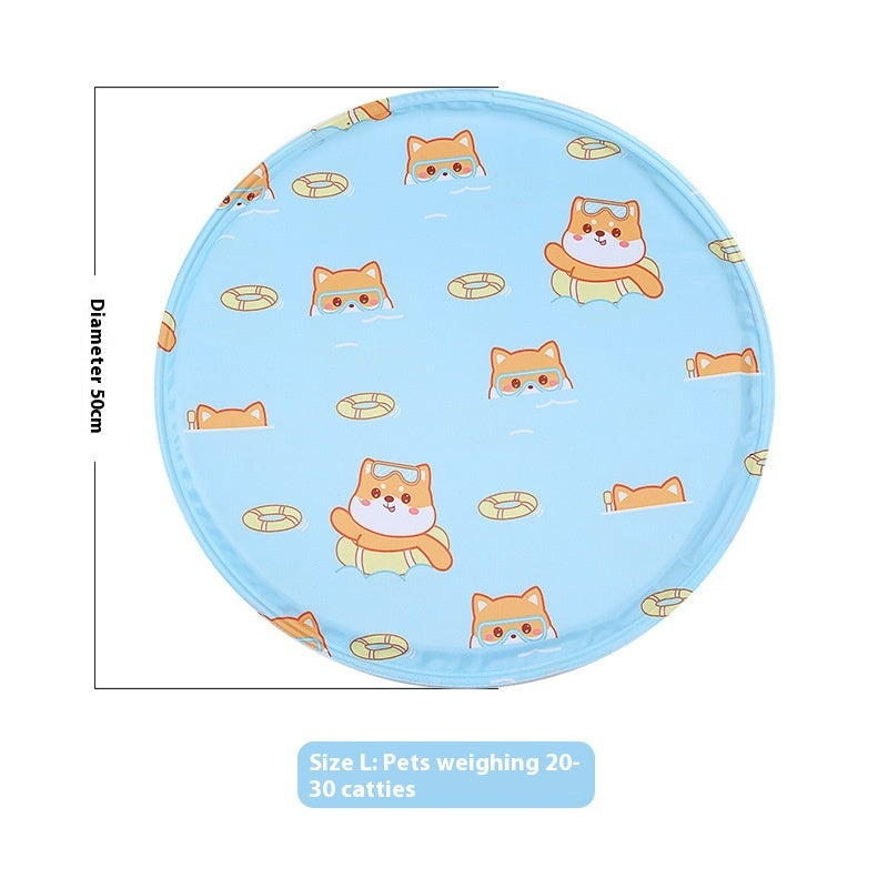 Round Gel Cooling Pet Mat