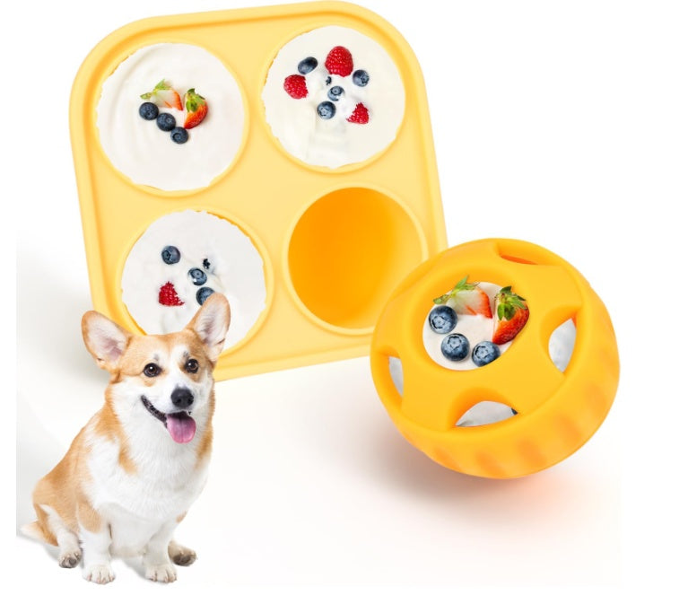 Refillable Dog Chew Toy & Treat Tray