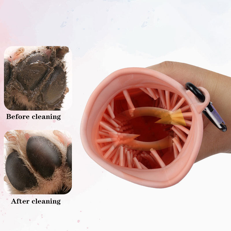 2-In-1 Dog Paw Cleaner & Brush