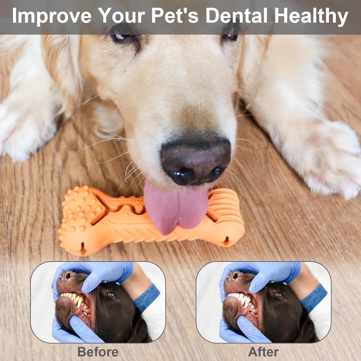 Durable Bone-Shaped Chew Toy for Aggressive Chewers