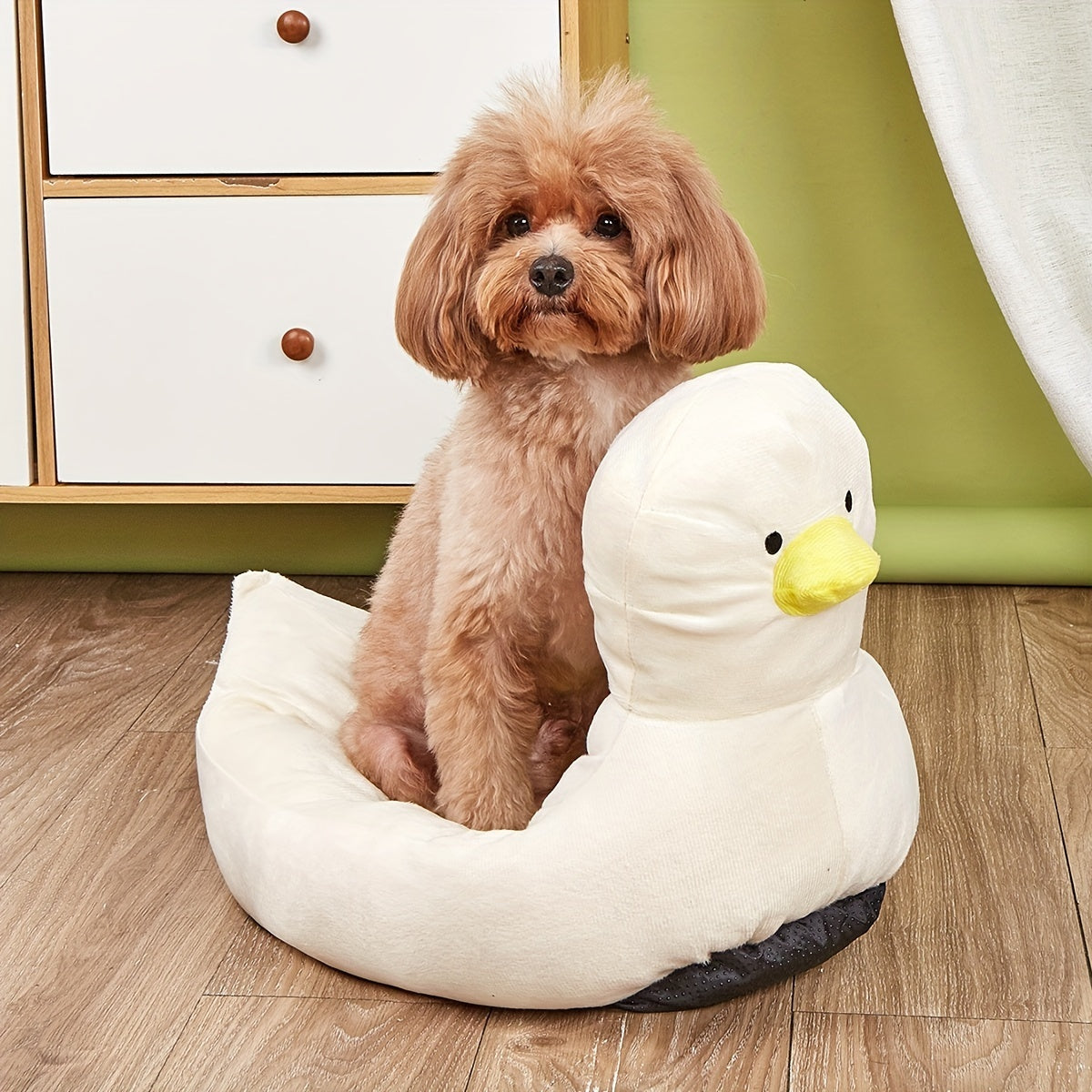 Duck Shape Fluffy Pet Bed Sofa for Small Dogs and Cats