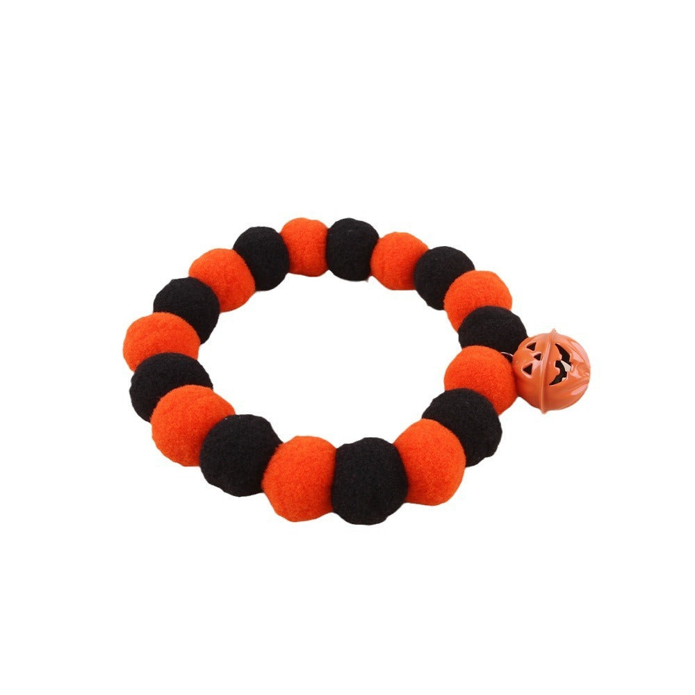 Funny Naughty Cat Collar - Pet Trick or Treat Pumpkin Collar