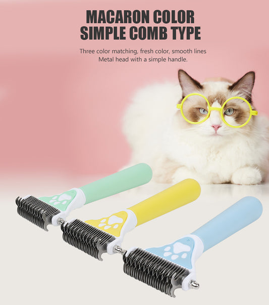 Double-Sided Pet Dematting & Deshedding Brush