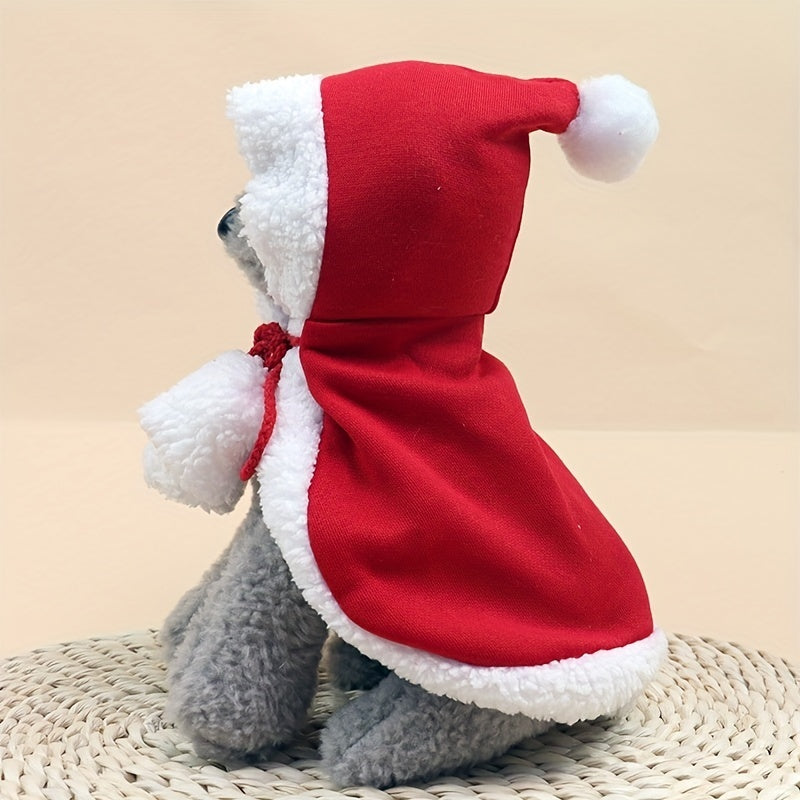 Cat & Dog Christmas Outfit with Hat