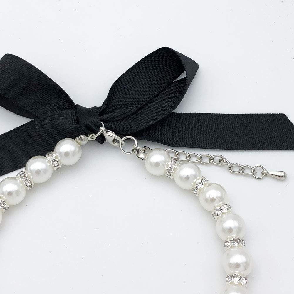 Diamond Dog Pearls Necklace