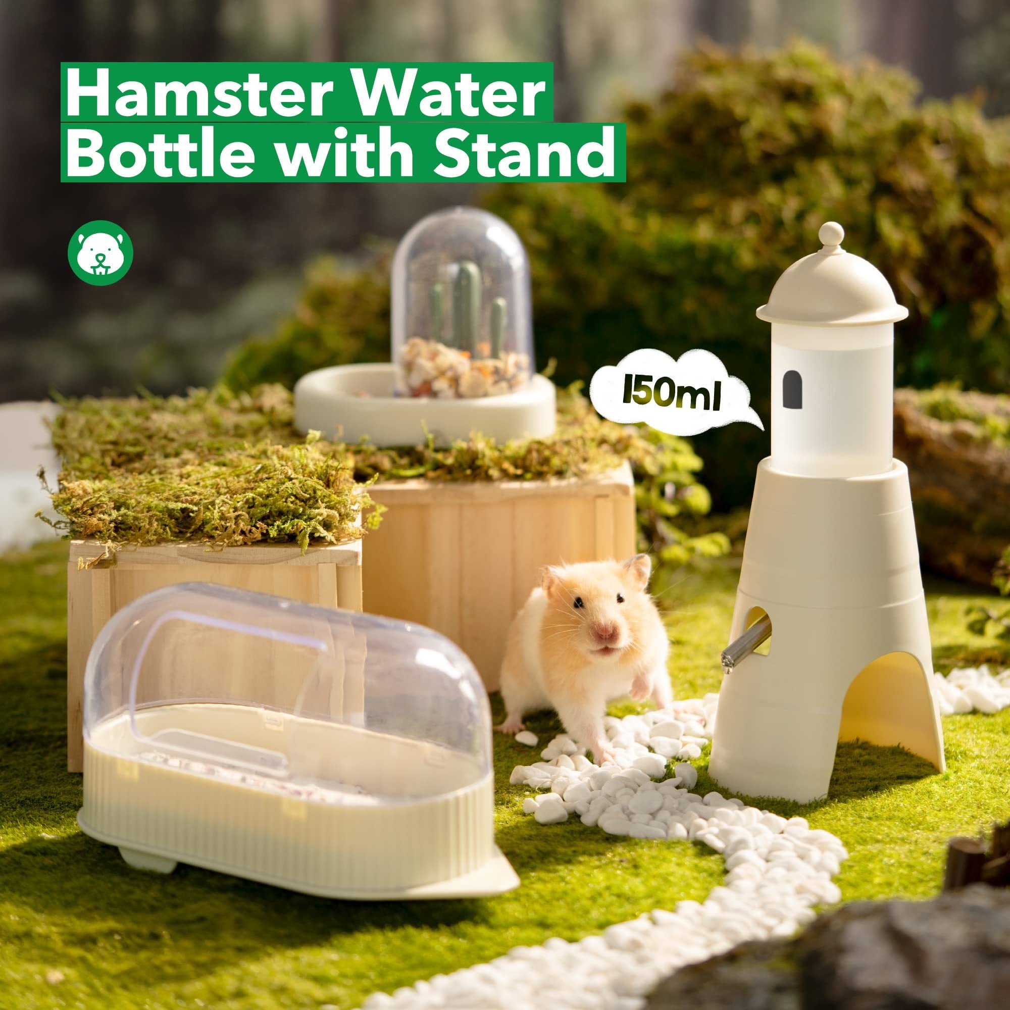 Hamster Water Bottle with Hideout