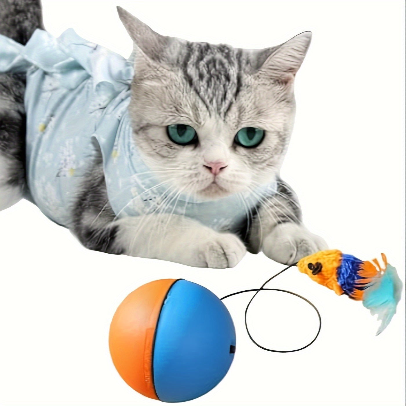 Interactive Plush Mouse Cat Toy Bal