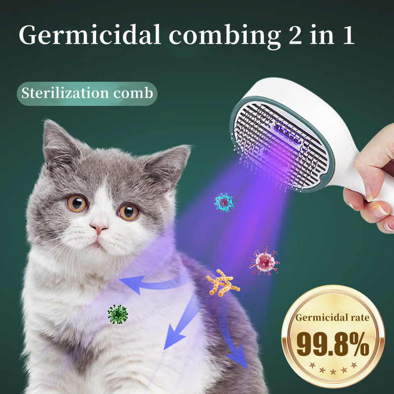 Cat & Dog Grooming Brush with UVC Sterilization