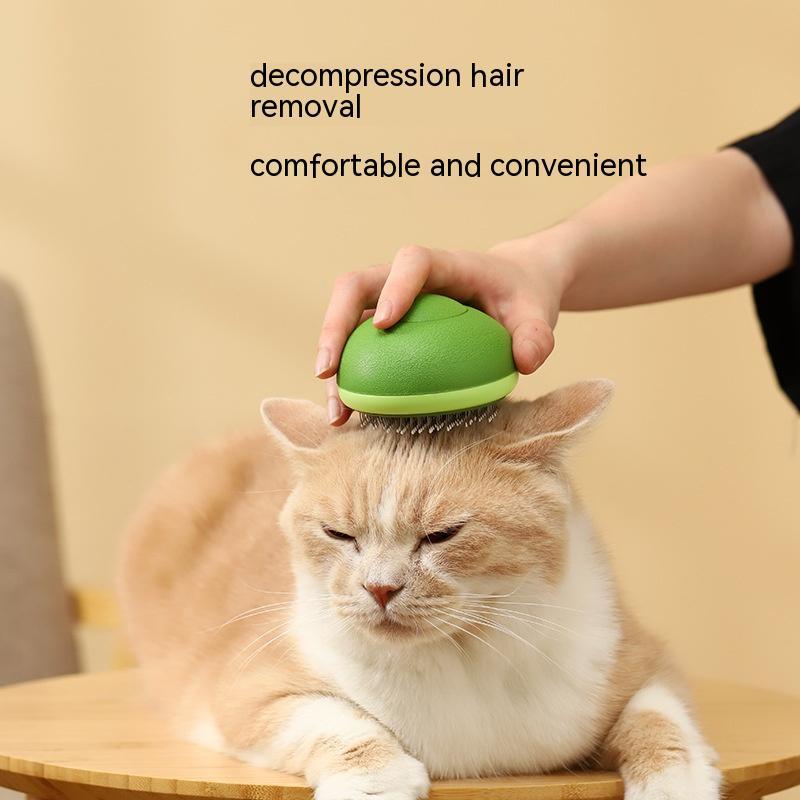 2-in-1 Pet Grooming Brush Avocado Design