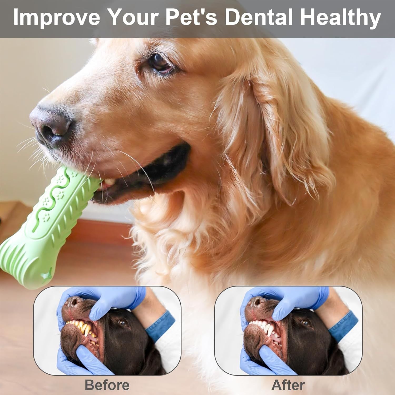 Durable Bone-Shaped Chew Toy for Aggressive Chewers