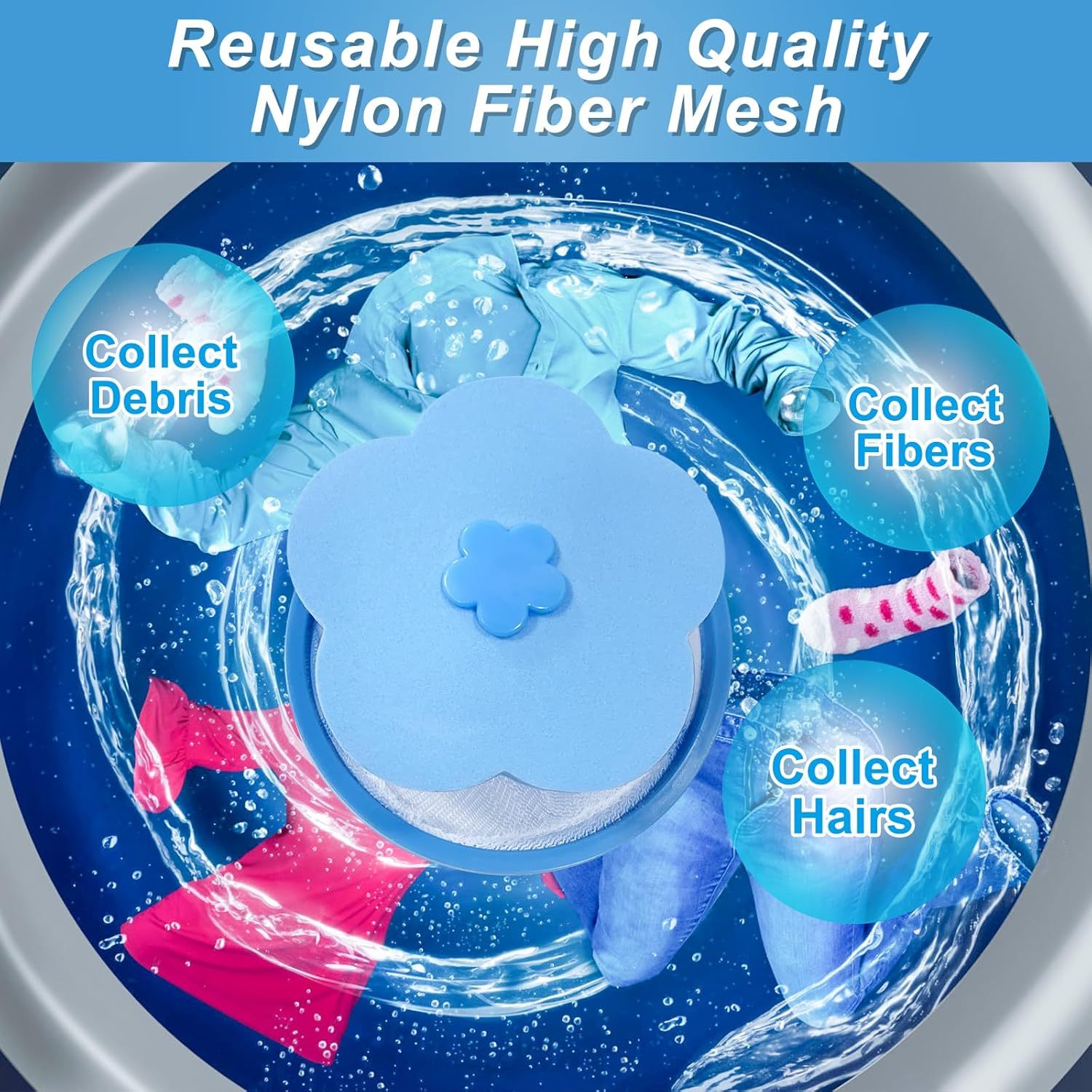 Reusable Pet Hair Catcher for Laundry